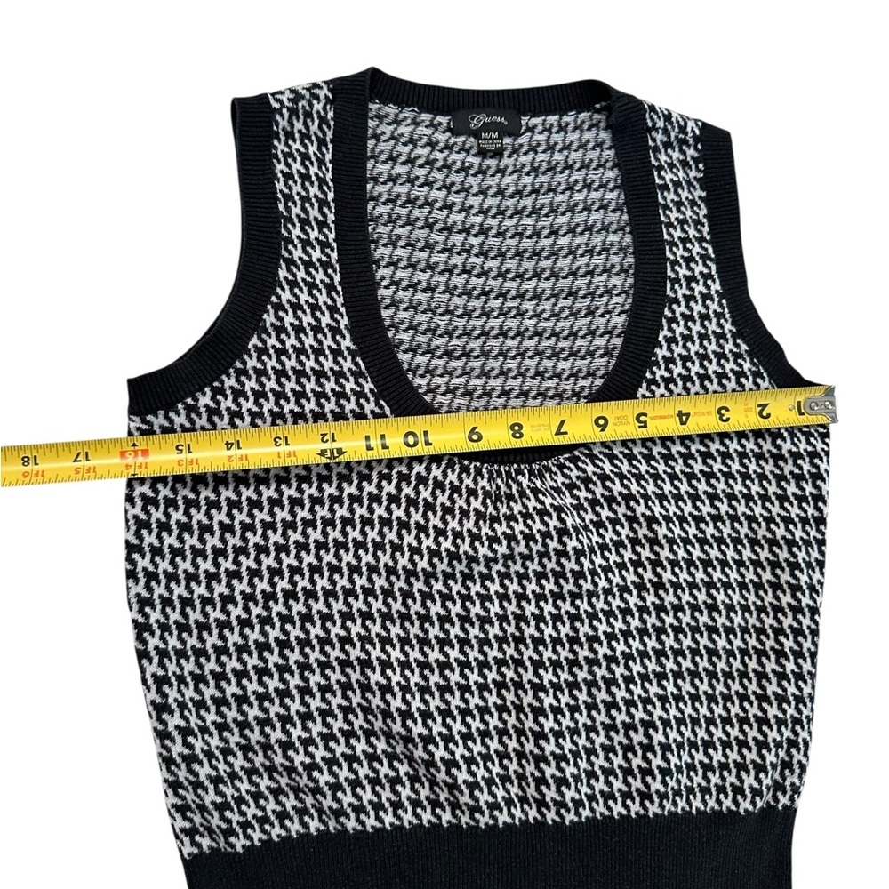 Guess Women's Black and White Sleeveless Top Size M - Picture 10 of 17